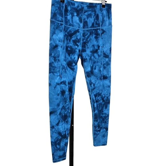 Sweaty Betty Super Soft Tie Dye Blue Leggings Size 10 - Picture 7 of 8